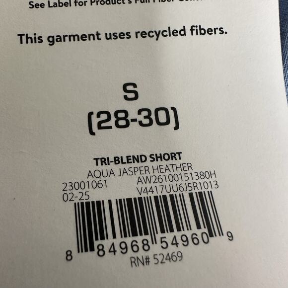 Athletic Works Mens Tri Blend 9 inch Inseam Active Shorts size Small New - Picture 6 of 6